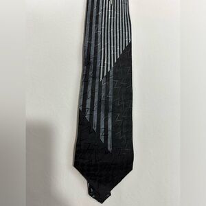 vitaliano pancaldi royal collection black and silver tie